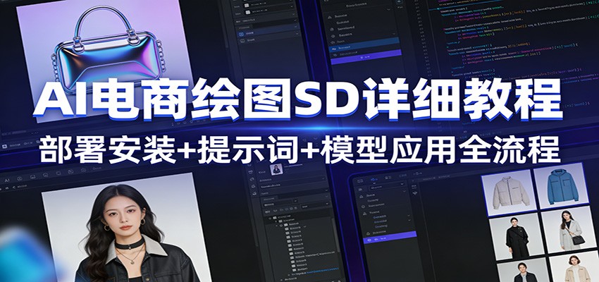 AI电商绘图SD详细教程：部署安装+提示词+模型应用全流程-禾谷轻创网