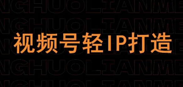 视频号线上课程，视频号轻IP打造-禾谷轻创网