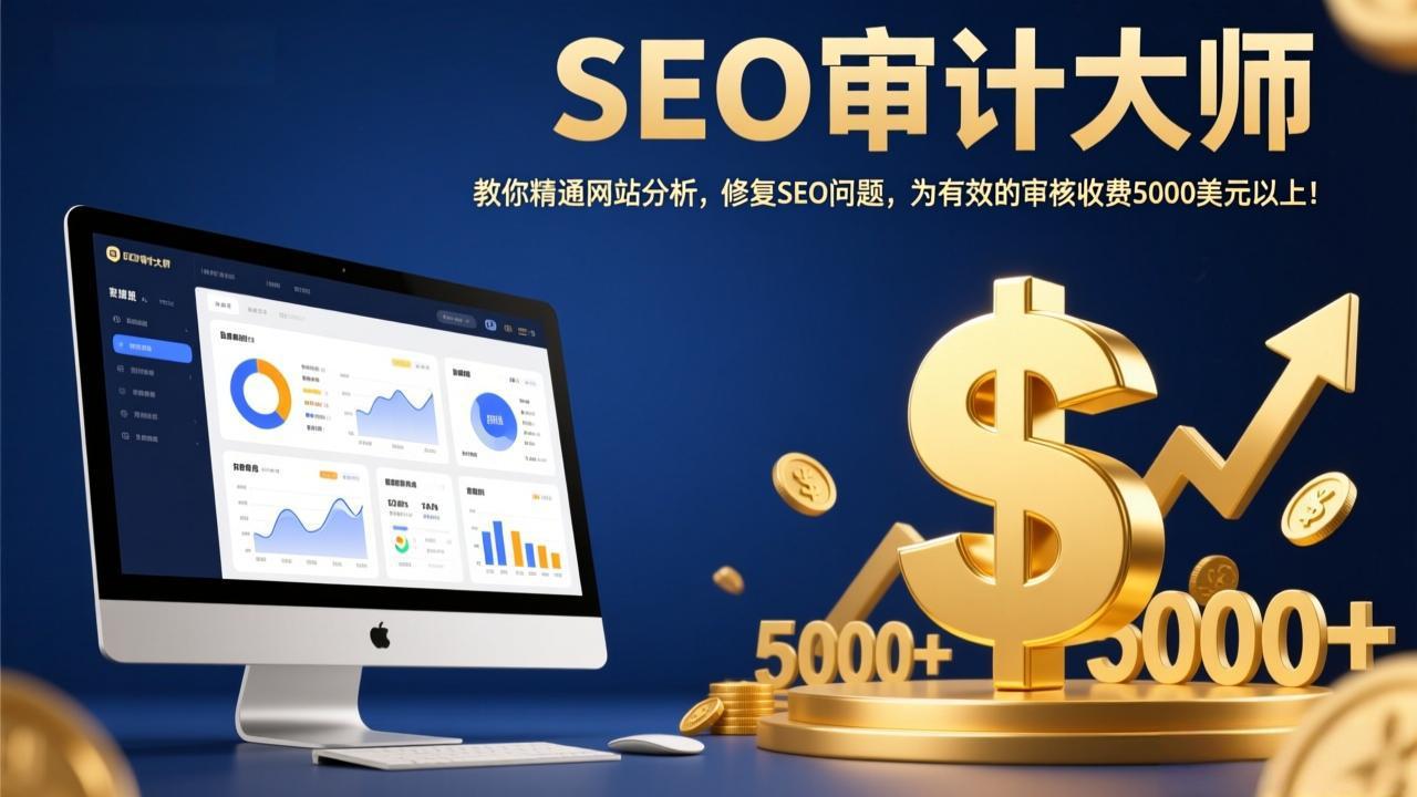 SEO审计大师：教你精通网站分析，修复SEO问题，为有效的审核收费5000美元以上！-禾谷轻创网
