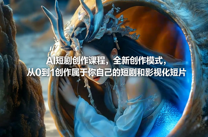 AI短剧创作课程，全新创作模式，从0到1创作属于你自己的短剧和影视化短片-禾谷轻创网