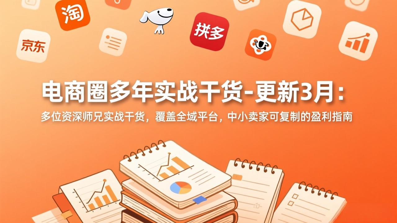电商圈多年实战干货-更新3月：多位资深师兄实战干货，覆盖全域平台，中小卖家可复制的盈利指南-禾谷轻创网