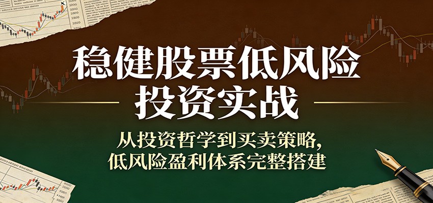 稳健股票低风险投资实战：从投资哲学到买卖策略，低风险盈利体系完整搭建-禾谷轻创网