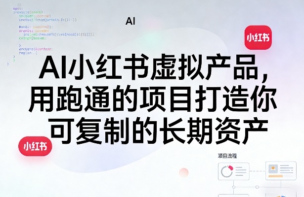 AI小红书虚拟产品，用跑通的项目打造你可复制的长期资产-禾谷轻创网