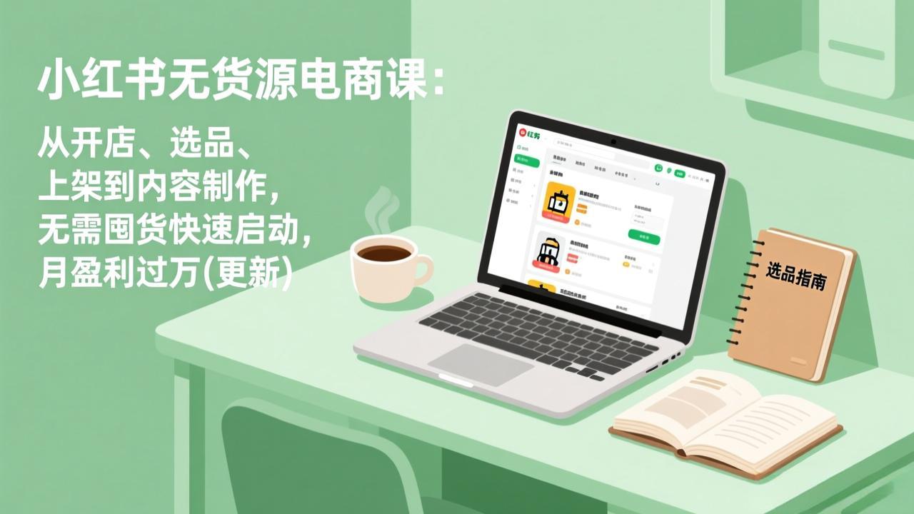 小红书无货源电商课(3月更新-禾谷轻创网