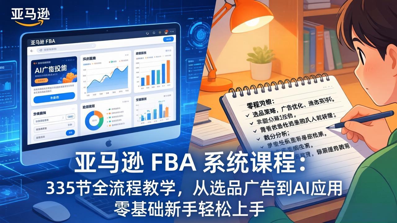 亚马逊 FBA 系统课程(更新26年3月-禾谷轻创网