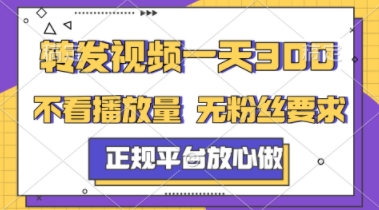 转发视频一天3张+，正规平台放心做，不看播放量，不看粉丝量，一个任务几分钟完成【揭秘】-禾谷轻创网