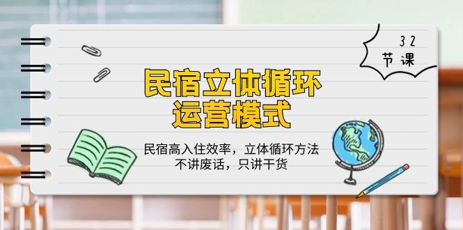 民宿 立体循环运营模式：民宿高入住效率，立体循环方法，只讲干货(32节-禾谷轻创网