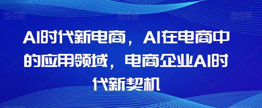 Al时代新电商，Al在电商中的应用领域，电商企业AI时代新契机-禾谷轻创网