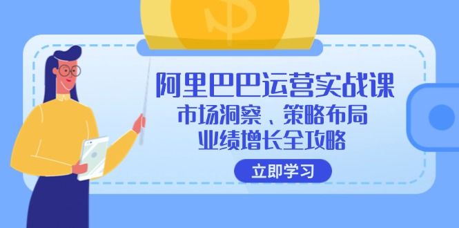阿里巴巴运营实战课：市场洞察、策略布局、业绩增长全攻略-禾谷轻创网