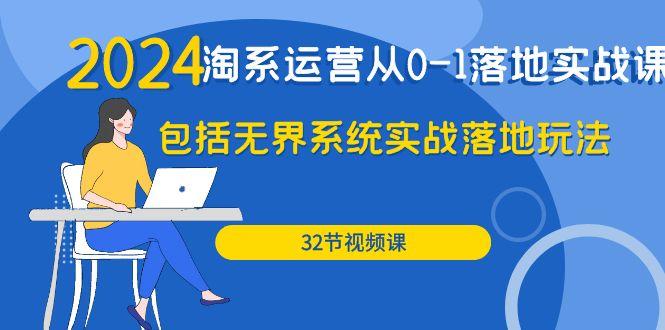 (9919期)2024·淘系运营从0-1落地实战课：包括无界系统实战落地玩法(32节)-禾谷轻创网