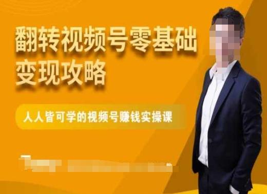 微信视频号零基础变现攻略，人人皆可学的视频号赚钱实操课-禾谷轻创网