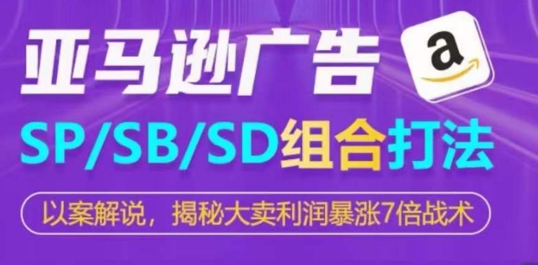 亚马逊SP/SB/SD广告组合打法，揭秘大卖利润暴涨7倍战术-禾谷轻创网