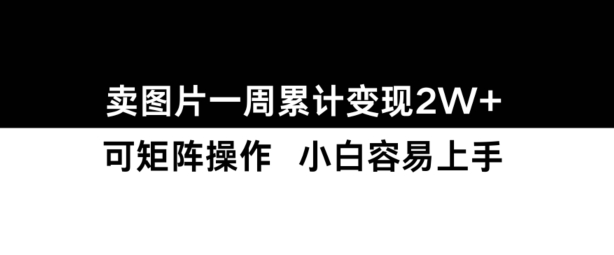 小红书【卖图片】一周累计变现2W+小白易上手-禾谷轻创网