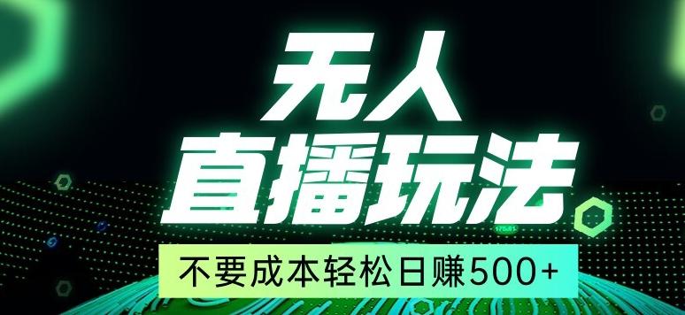 全网首发24年最新无人直播玩法，不需要成本，无需人力，一台电脑24小时为你工作-禾谷轻创网
