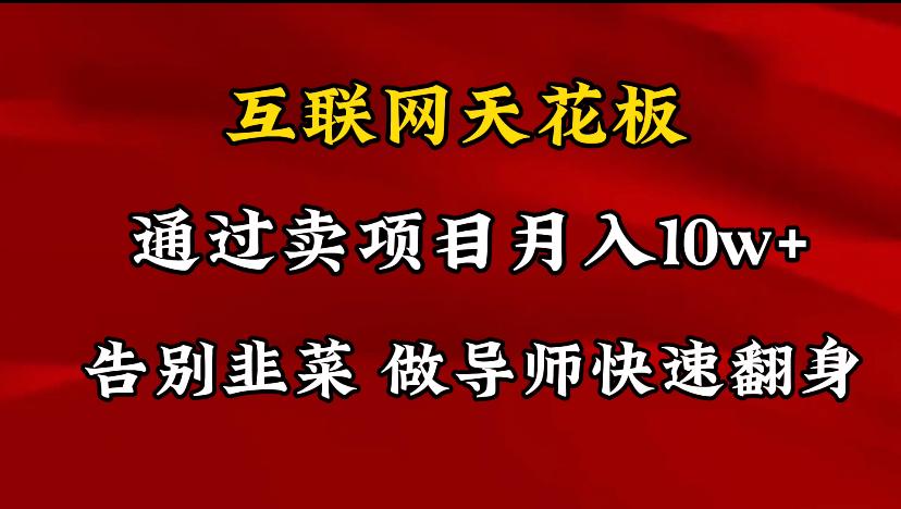 导师训练营互联网的天花板，让你告别韭菜，通过卖项目月入10w+，一定要…-禾谷轻创网