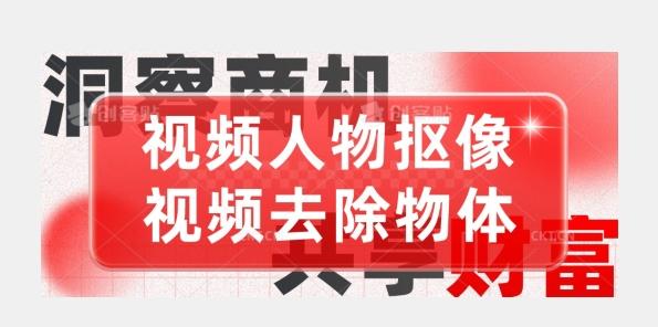 【超强视频处理工具】视频人物抠像+视频去除物体-禾谷轻创网