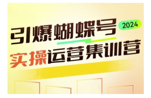引爆蝴蝶号实操运营，助力你深度掌握蝴蝶号运营，实现高效实操，开启流量变现之路-禾谷轻创网
