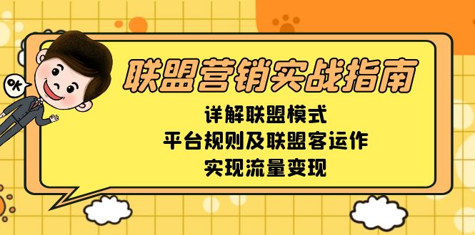 联盟营销实战指南，详解联盟模式、平台规则及联盟客运作，实现流量变现-禾谷轻创网