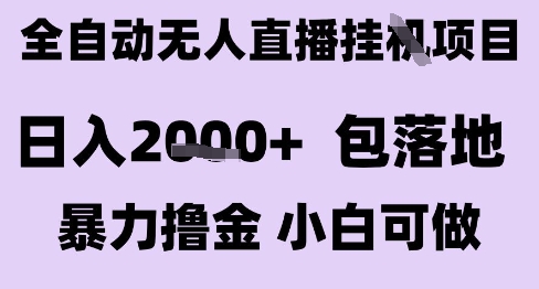 最新全自动抖音无人直播挂G项目，日入2k+ 包落地暴力撸金，小白可做【揭秘】-禾谷轻创网