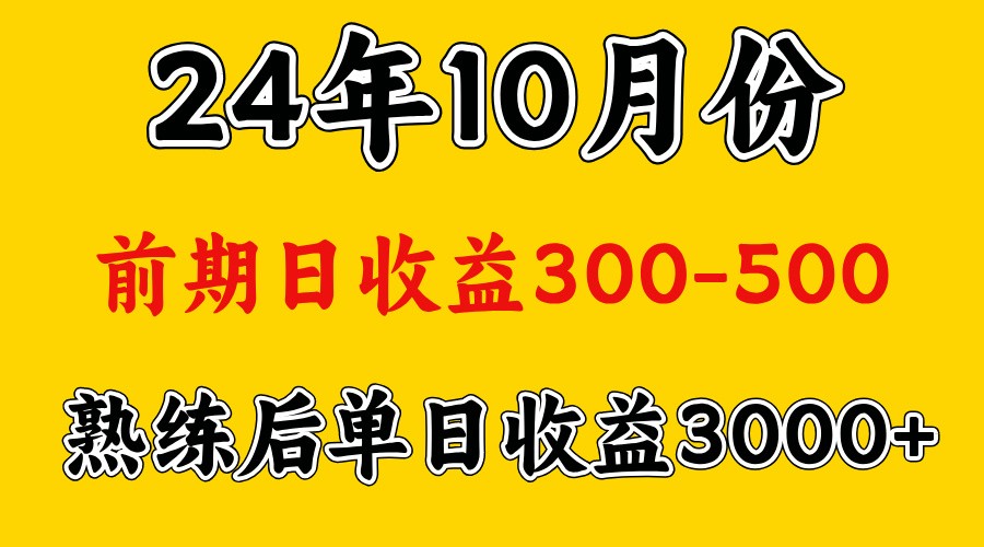 高手是怎么赚钱的.前期日收益500+熟练后日收益3000左右-禾谷轻创网
