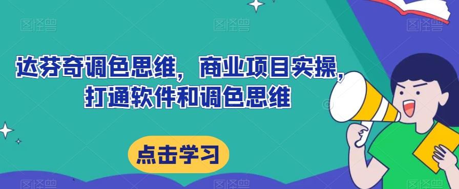 达芬奇调色思维，商业项目实操，打通软件和调色思维-禾谷轻创网