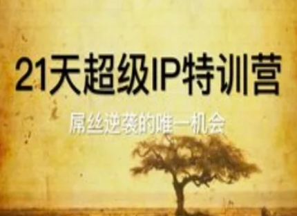 21天超级IP特训营，屌丝逆袭的唯一机会-禾谷轻创网