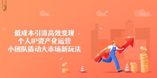 低成本引流高效变现，个人IP资产化运营，小团队撬动大市场新玩法-禾谷轻创网