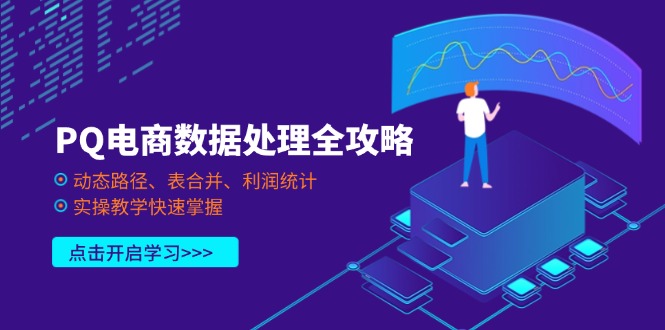 PQ电商数据处理全攻略，动态路径、表合并、利润统计，实操教学快速掌握-禾谷轻创网
