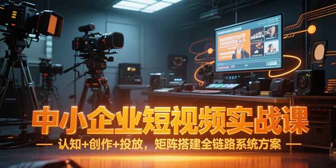 中小企业短视频实战课，认知+创作+投放，矩阵搭建全链路系统方案-禾谷轻创网