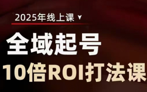 2025全域起号10倍ROI打法课，助你提升直播间的投资回报率-禾谷轻创网