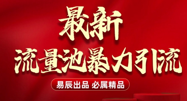 最新“流量池”无门槛暴力引流(全网首发)日引500+-禾谷轻创网