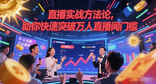 直播实战方法论，助你快速突破万人直播间门槛-禾谷轻创网