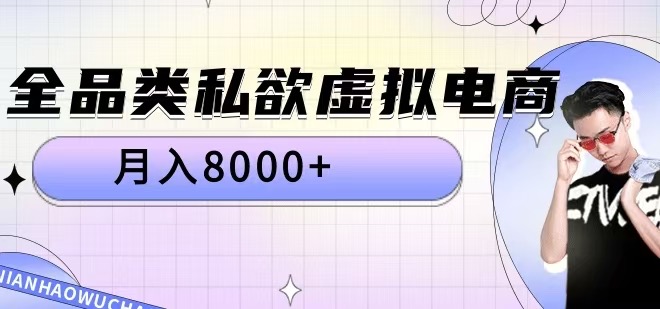 全品类私欲虚拟电商，月入8000+【揭秘】-禾谷轻创网
