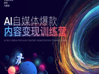 AI自媒体爆款内容变现训练营，20%底层逻辑，60%实操方法，20%案例拆解(即学即用)-禾谷轻创网