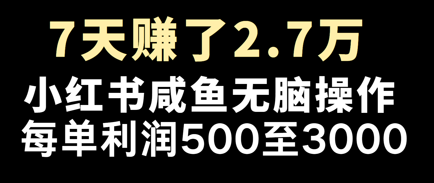 冷门暴利，超级简单的项目0成本玩法，每单在500至4000的利润-禾谷轻创网