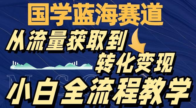 国学蓝海赛道，从流量获取，到转化变现，全流程教学-禾谷轻创网