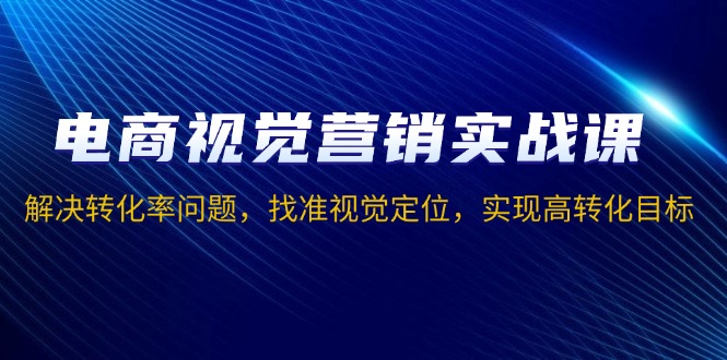 电商视觉营销实战课，解决转化率问题，找准视觉定位，实现高转化目标-禾谷轻创网