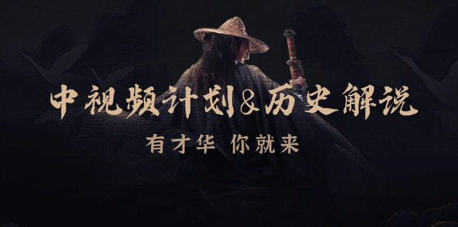 中视频计划历史解说，博主教你赚钱，涵盖素材、文案、音频、图像处理-禾谷轻创网