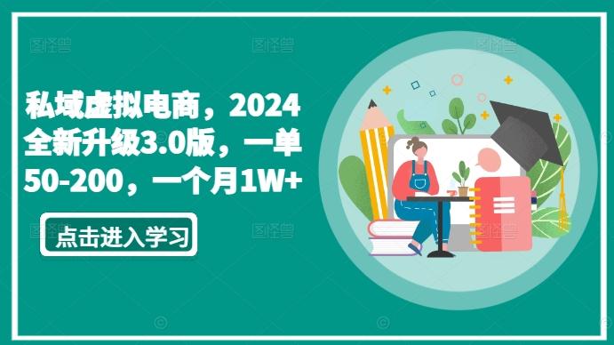 私域虚拟电商，2024全新升级3.0版，一单50-200，一个月1W+【揭秘】-禾谷轻创网