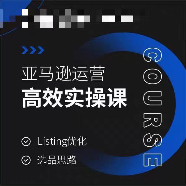 亚马逊运营高效实操课，Listing优化，选品思路-禾谷轻创网
