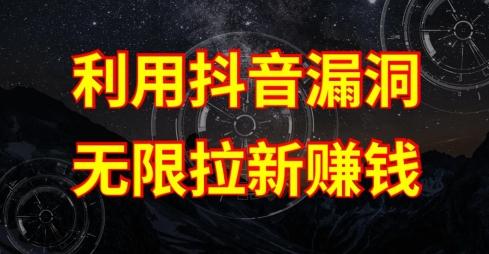 利用抖音链接漏洞，无限拉新赚钱【漏洞原理+操作流程】【揭秘】-禾谷轻创网