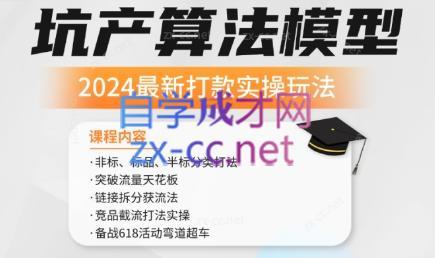 沐网商·2024最新坑产算法模型打款玩法系列-禾谷轻创网