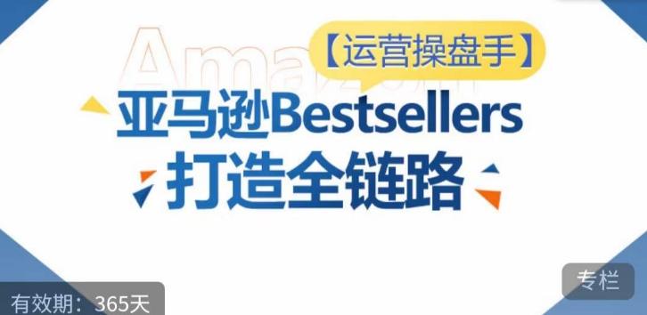 运营操盘手！亚马逊Bestsellers打造全链路，选品、Listing、广告投放全链路进阶优化-禾谷轻创网