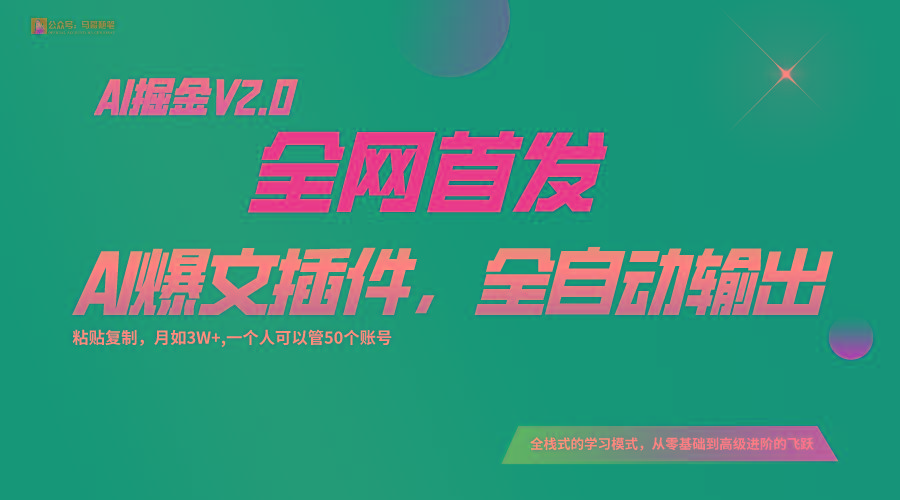 全网首发！通过一个插件让AI全自动输出爆文，粘贴复制矩阵操作，月入3W+-禾谷轻创网