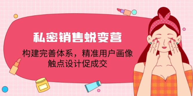 私密销售蜕变营：构建完善体系，精准用户画像，触点设计促成交-禾谷轻创网