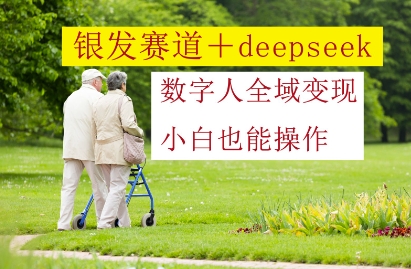 银发赛道+deepseek数字人全域变现，小白也能操作-禾谷轻创网