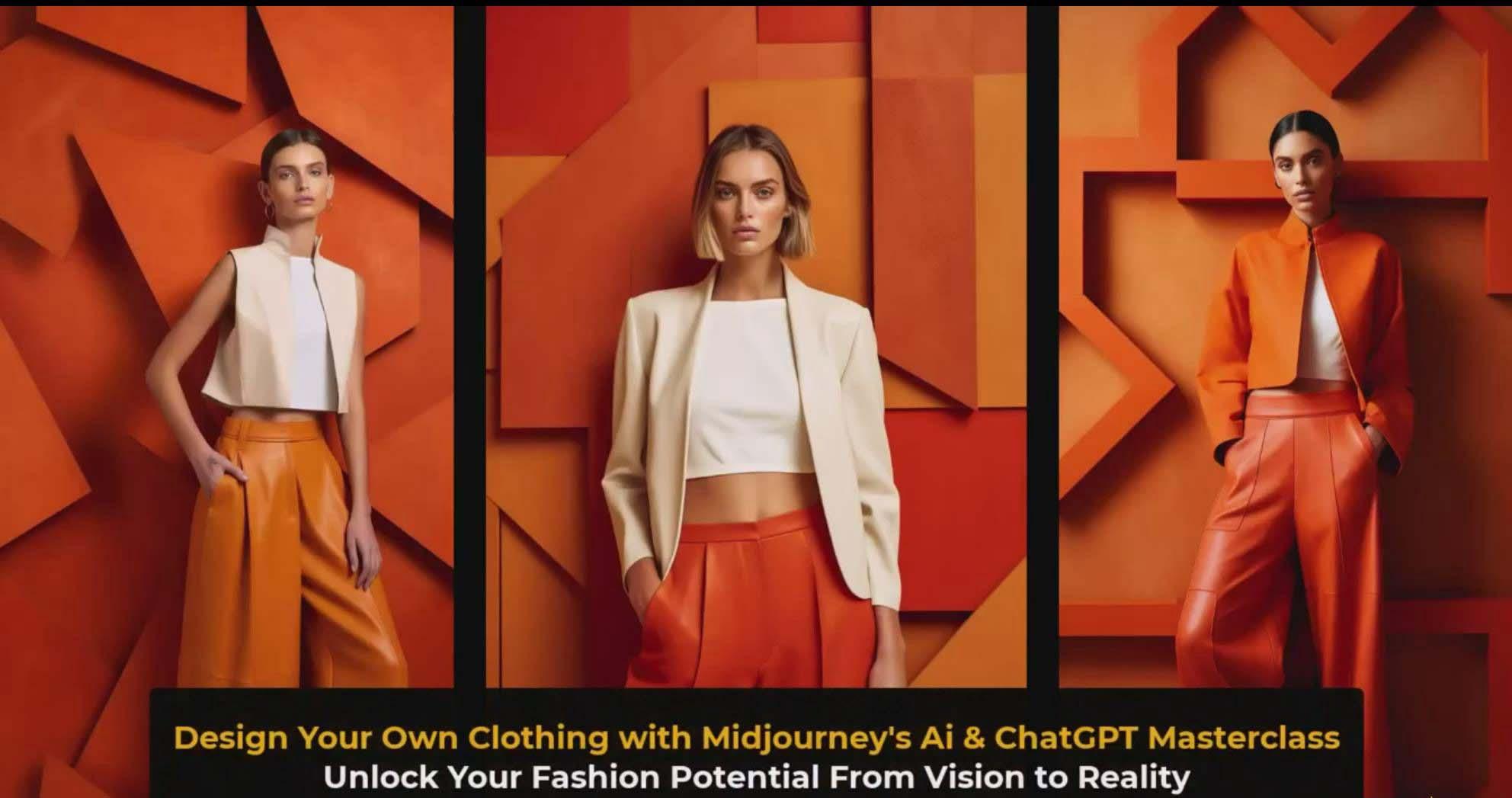 图片[3]-利用 Midjourneys Ai 人工智能设计自己的服装AI大师班-10节课-中英字幕-禾谷轻创网