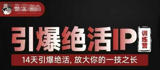 引爆绝活IP训练营，14天引爆绝活，放大你的一技之长-禾谷轻创网