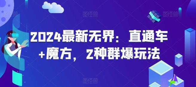 2024最新无界：直通车+魔方，2种群爆玩法-禾谷轻创网