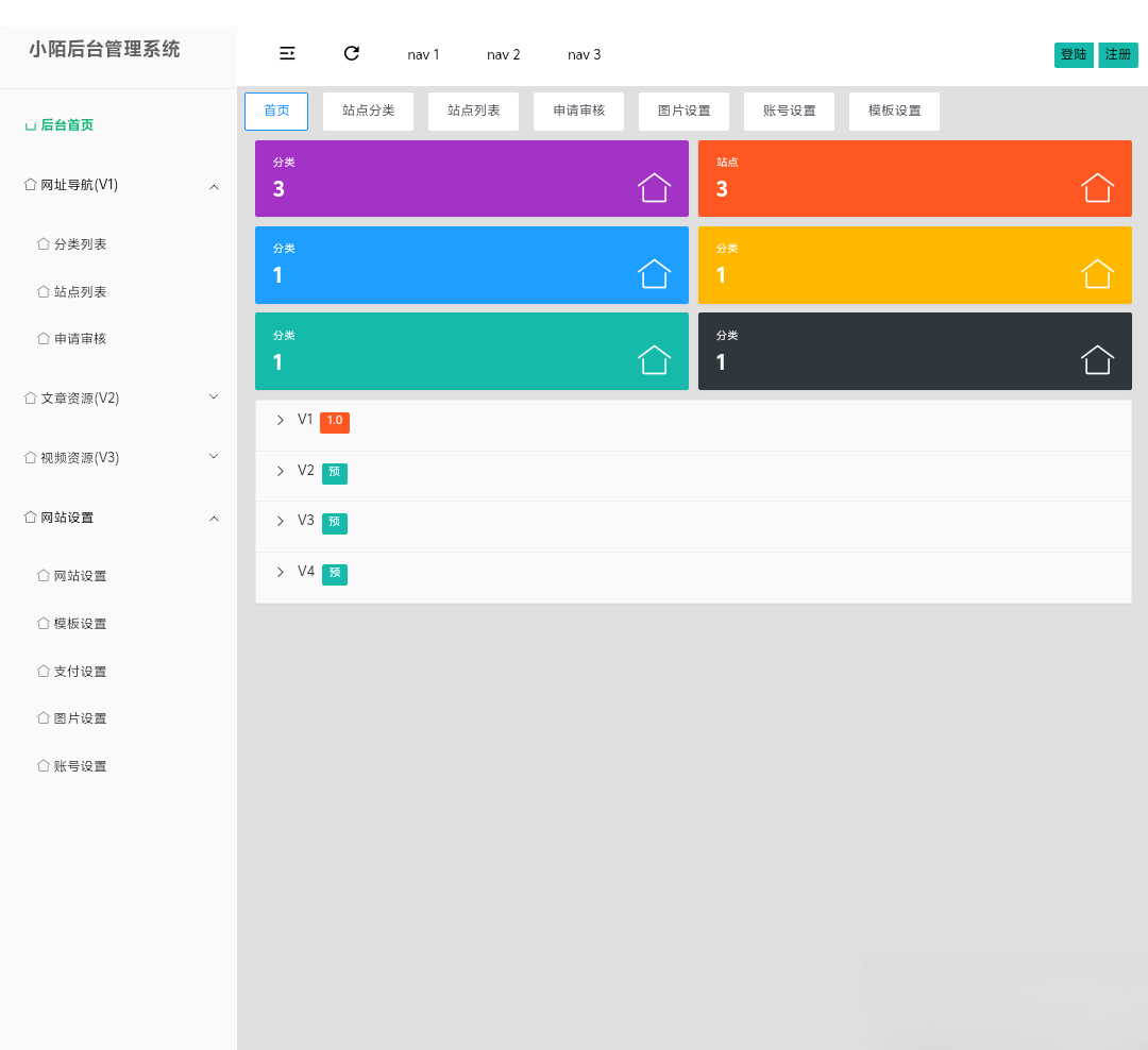 PHP网址导航源码-禾谷轻创网